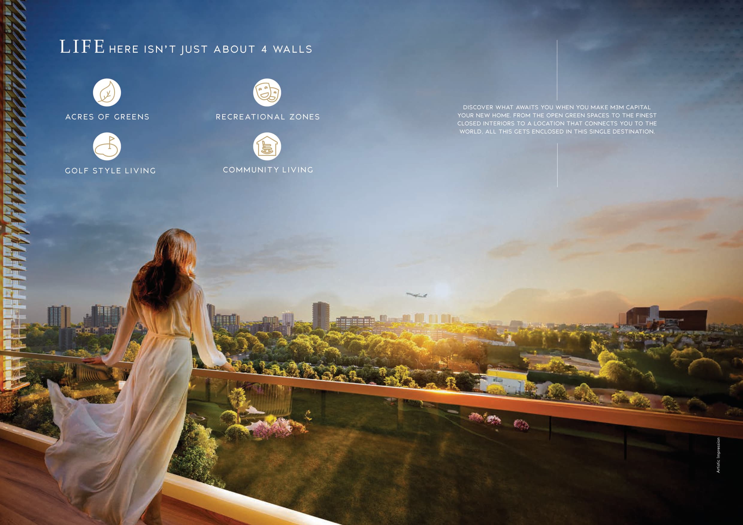 Acres of Greens - Life here isn't just about 4 walls — M3M Capital