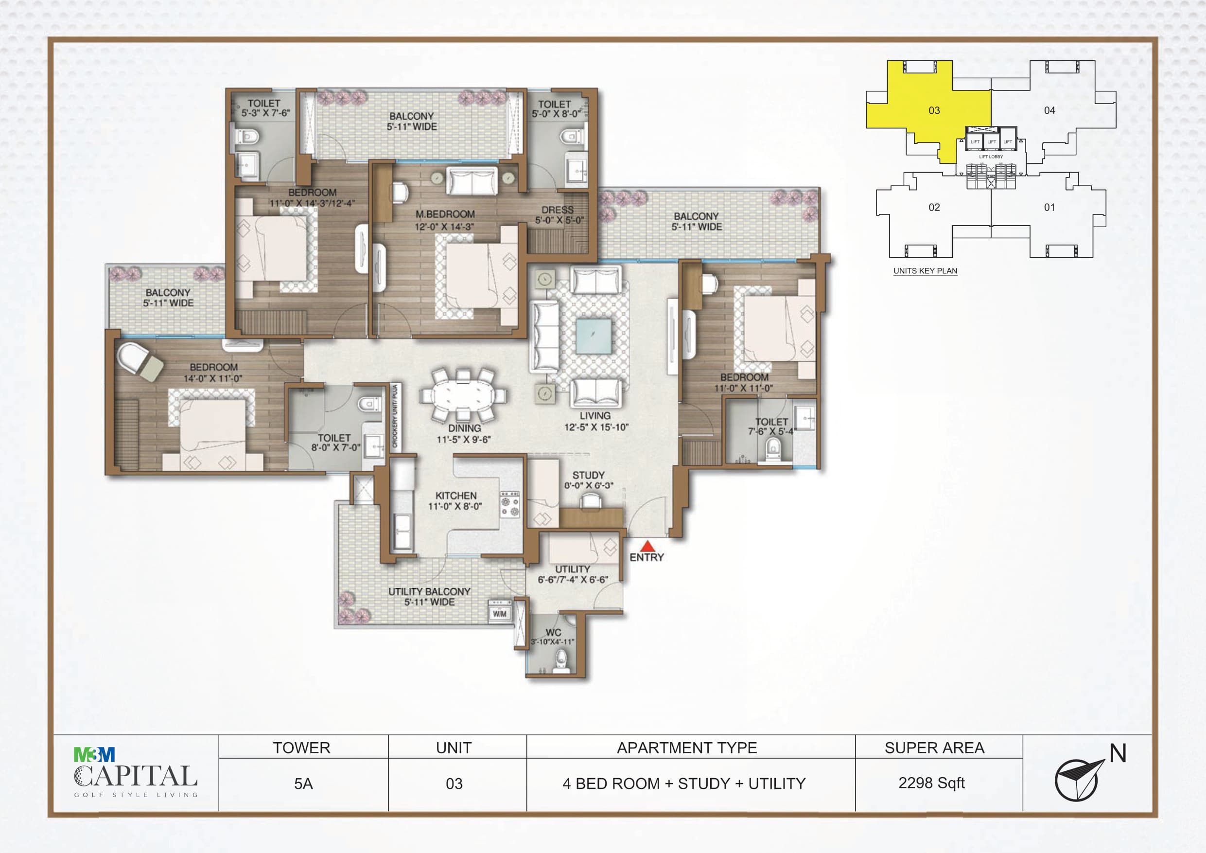 4.5 BHK + Utility Layout