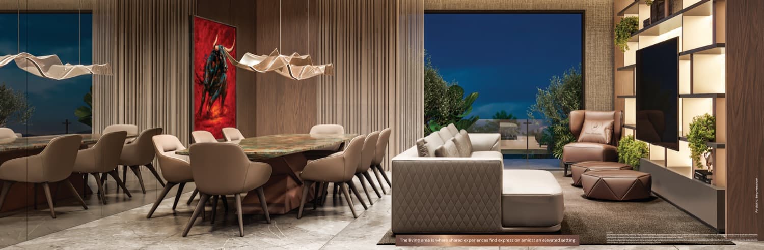 Residence interiors — dining — Tonino Lamborghini Residences