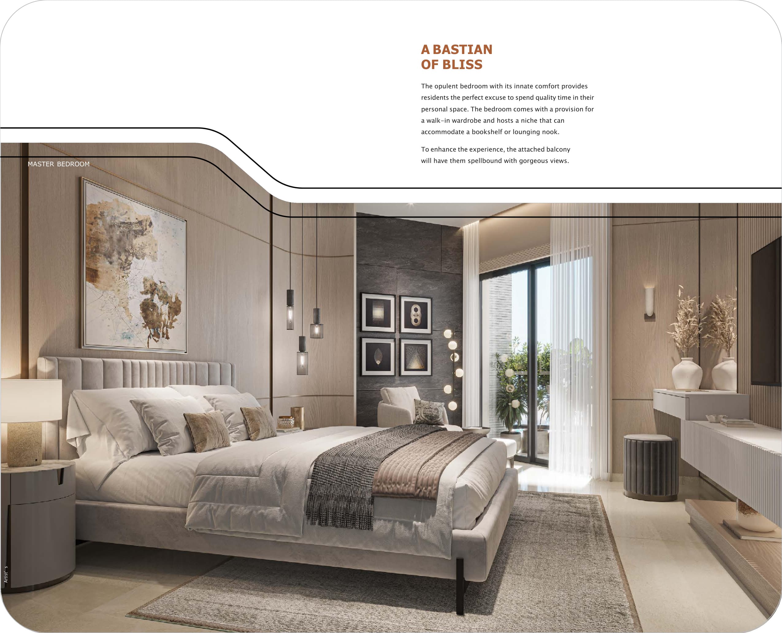 Master Bedroom — A bastion of bliss with private lounging niche — Sobha Altus