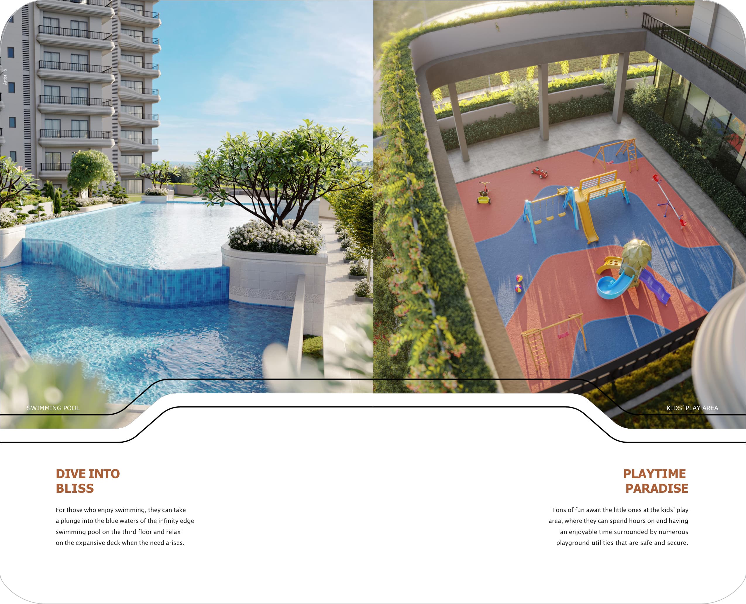 Infinity Pool & Kids' Play Area — Dive into bliss — Sobha Altus