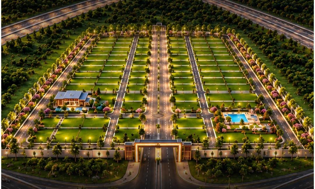 Masterplan render of Anantham, a plotted township in Sector 88, Village Murthal, Sonipat
