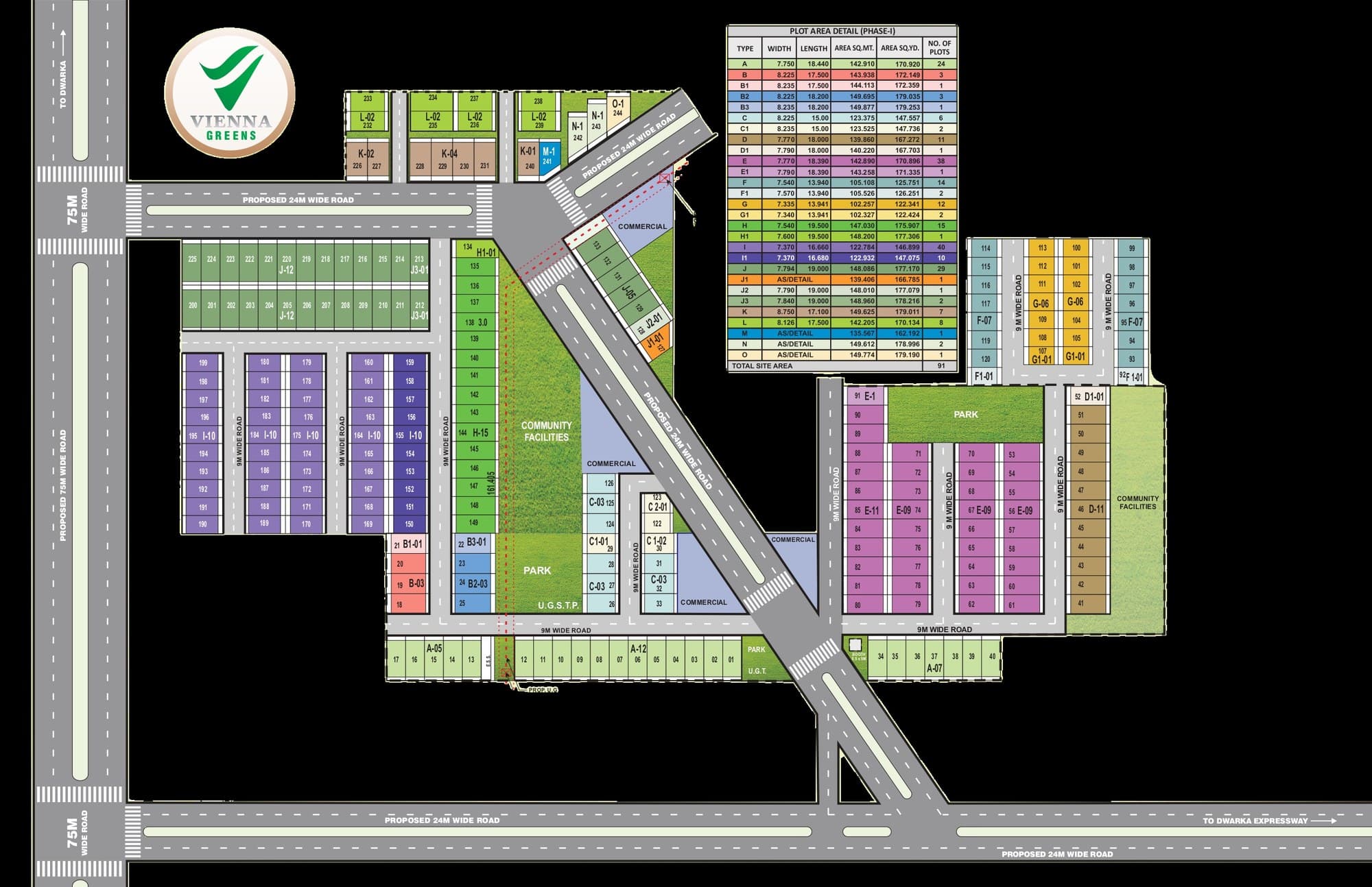 Site layout plan — Vienna Greens